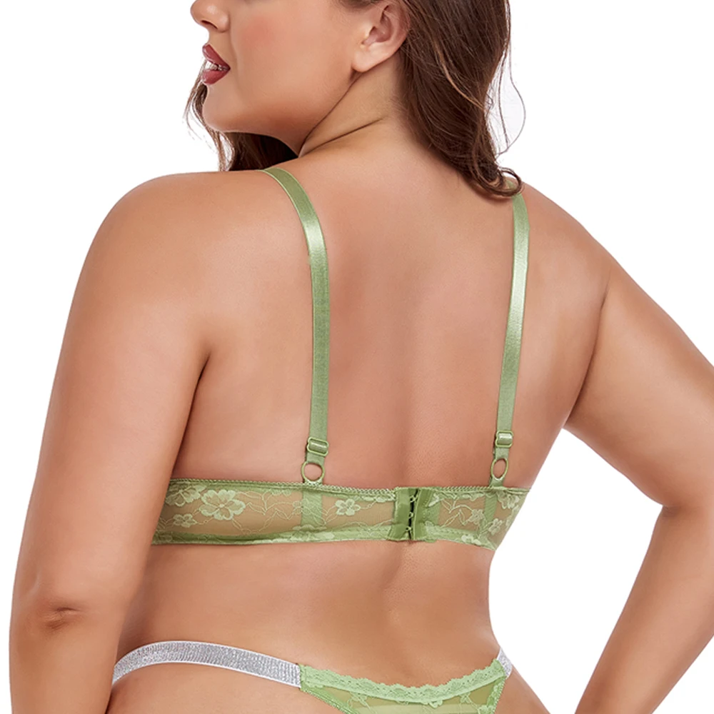 Plus Size Womens Bras Lace Underwire BH B-E Cup Comfortable & Alluring Lingerie