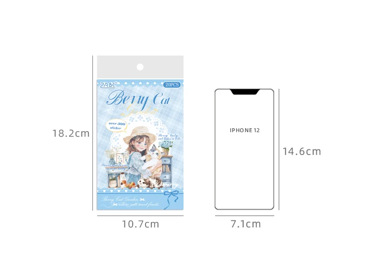 20sheets Cute Pet Life Record Series Kawaii PET Sticker Book Creative Handbook Collage DIY Scrapbook Material Aesthetic Stickers
