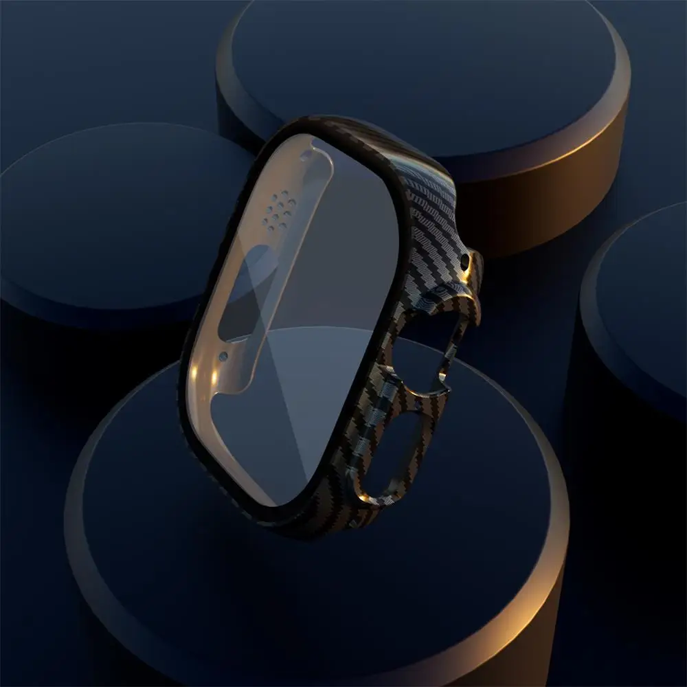 Cover For Apple Watch Ultra 3 49mm PC Bumper+Screen Protector Cover iWatch Ultra 2 49mm HD Tempered Glass+Case Shell Accessories