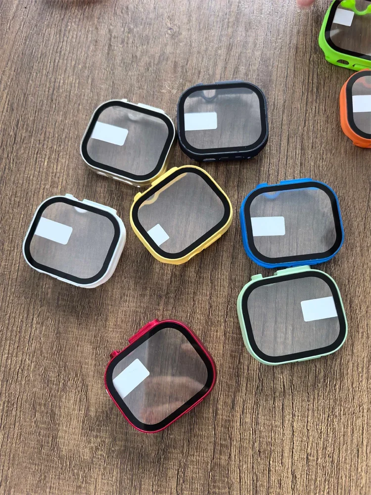 Cover For Apple Watch Ultra 3 49mm PC Bumper+Screen Protector Cover iWatch Ultra 2 49mm HD Tempered Glass+Case Shell Accessories