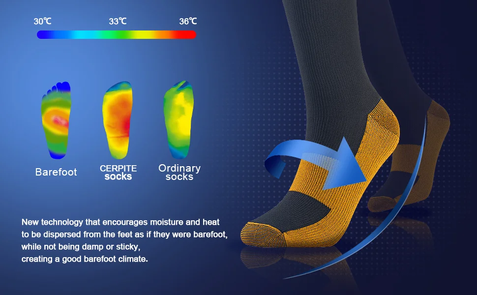 New Compression Stockings Varicose Veins Medical Nursing Blood Circulation Pregnancy Edema Diabetes Knee High Socks 20-30 Mmhg