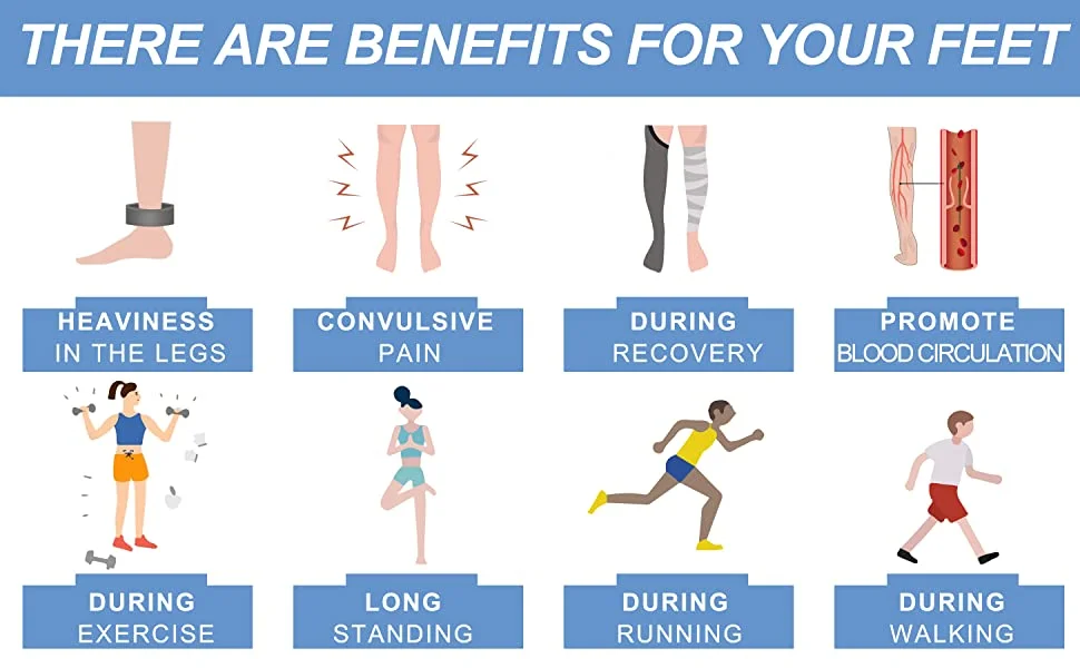 New Compression Stockings Varicose Veins Medical Nursing Blood Circulation Pregnancy Edema Diabetes Knee High Socks 20-30 Mmhg