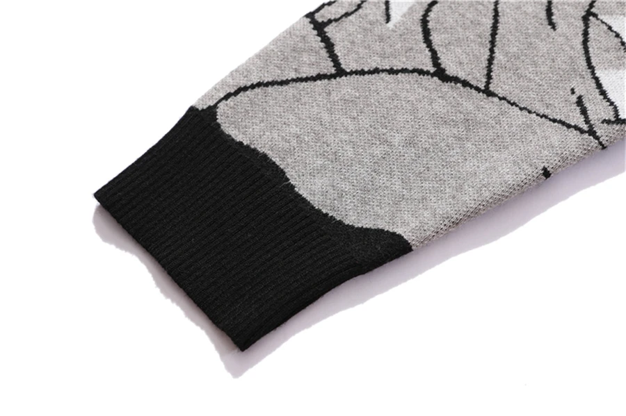 FGKKS Mens Hip Hop Streetwear Harajuku Sweater Vintage Japanese Style Anime Girl Knitted 2022 Cotton Pullover Sweaters Male