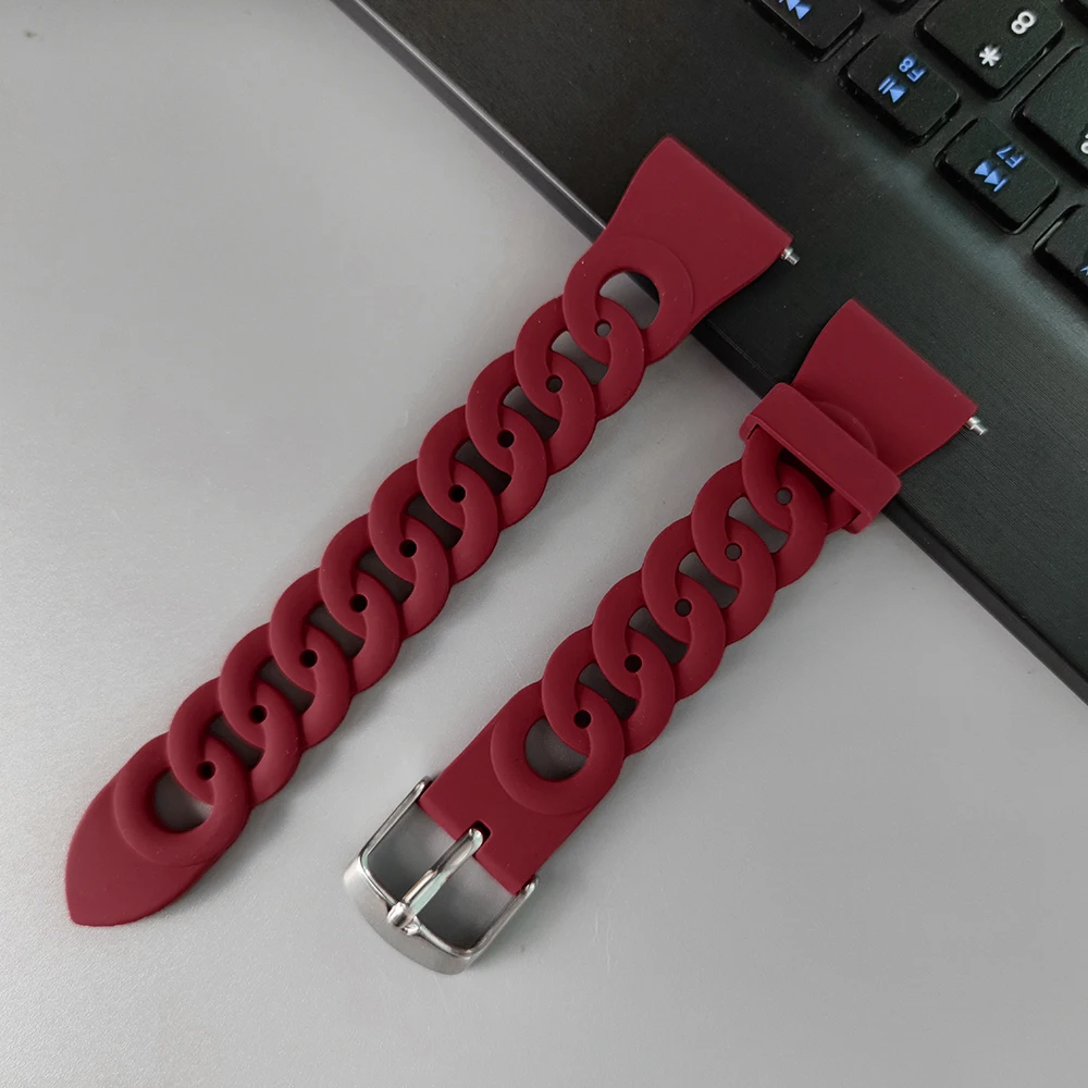 20mm/22mm Silicone band For Amazfit bip/6/5/GTR 4/3 Pro 42mm/47mm/GTR2/stratos 2/3 Watch Bracelet Amazfit GTS 4/2/2e Mini straps