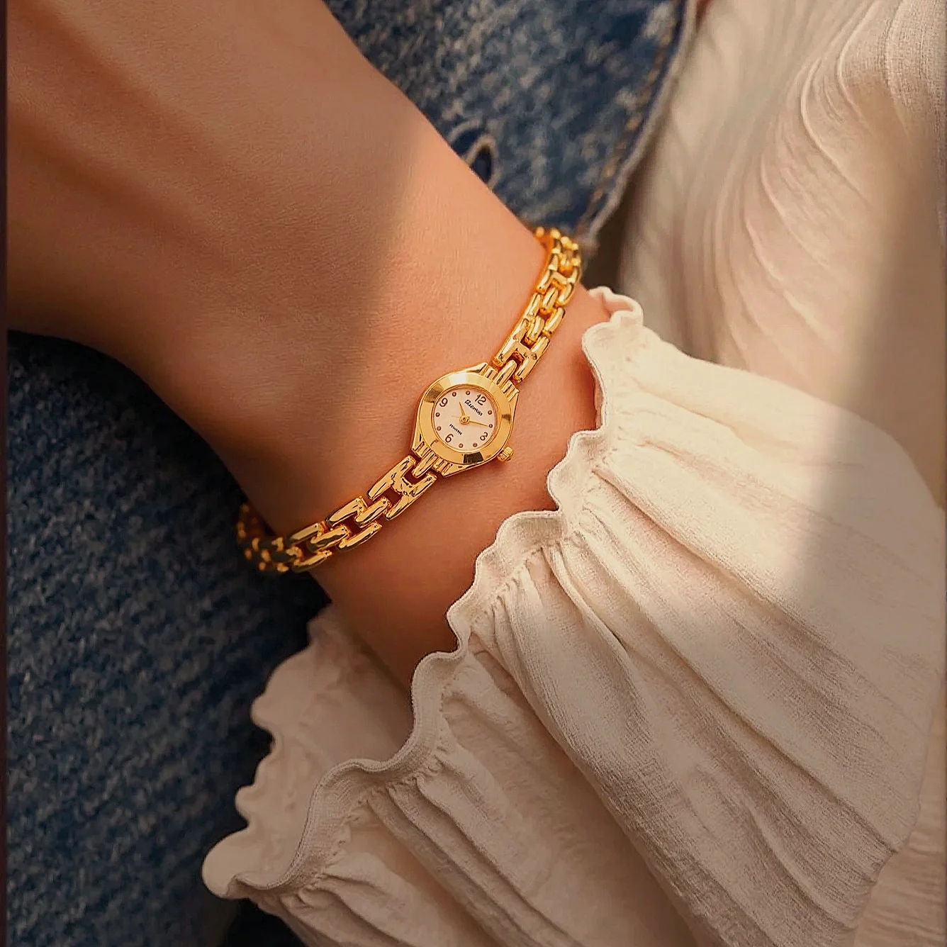 2025 Women Watches Top Brand Luxury Wristwatches Ladies Fashion Gold Stainless Steel Bracelet Watch Female Elegant Clock Women