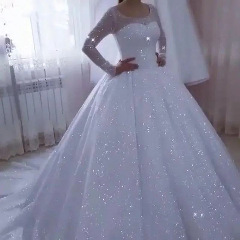 2026 Gorgeous A-Line Wedding Dresses Glittering Princess Bride Gowns Formal Beach Party Vestidos De Novia Robe Mariée Customized