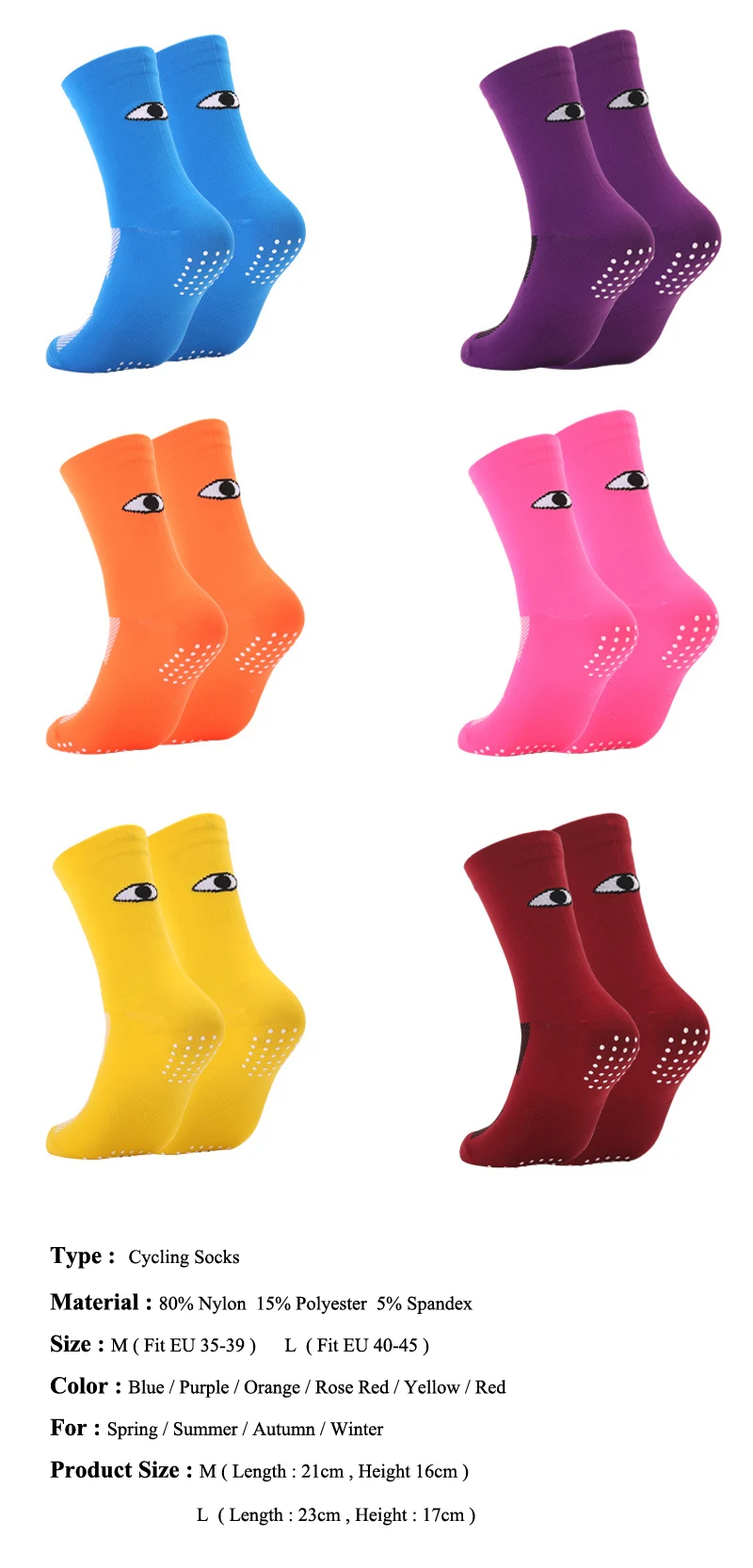Cycling Socks Unisex Men Women Outdoor Sports Running Basketball Bike Footwear for Road Bike MTB Riding Socks