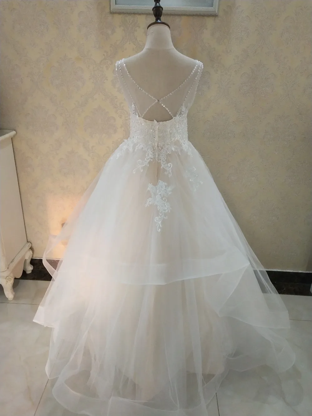 Customized ZJ9204 Elegant Wedding Dresses Sweetheart Sleeveless Pleats Ruffled Organza Bridal Gowns For Women Customer Made Plus
