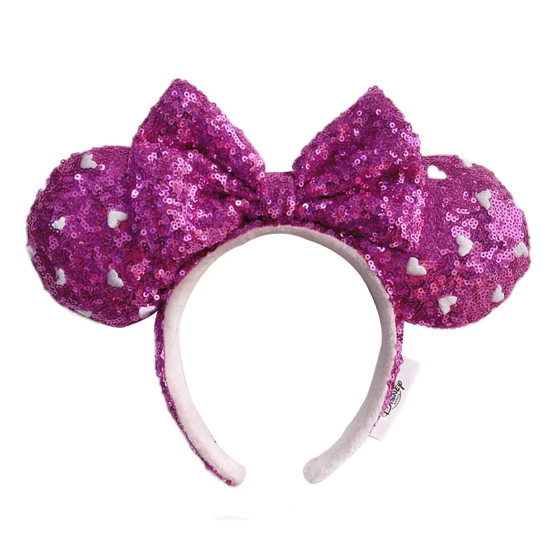 Disney Minnie Mouse Ears Headband Holiday Party Rose Bows Hairband EARS COSTUME Headband Cosplay Plush Adult/Kids Headband Gift