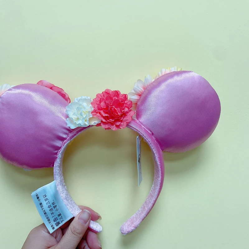 Disney Minnie Mouse Ears Headband Holiday Party Rose Bows Hairband EARS COSTUME Headband Cosplay Plush Adult/Kids Headband Gift