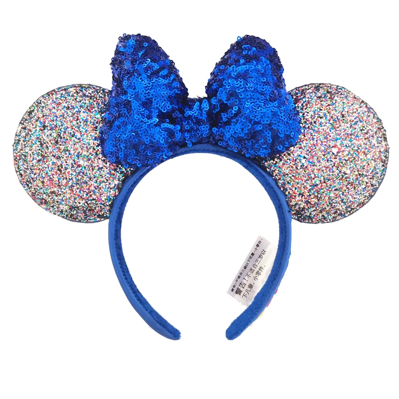 Disney Minnie Mouse Ears Headband Holiday Party Rose Bows Hairband EARS COSTUME Headband Cosplay Plush Adult/Kids Headband Gift