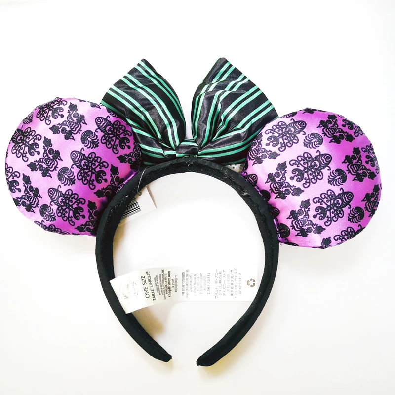 Disney Minnie Mouse Ears Headband Holiday Party Rose Bows Hairband EARS COSTUME Headband Cosplay Plush Adult/Kids Headband Gift