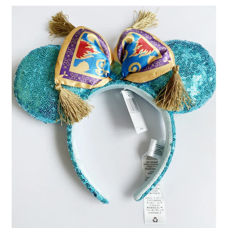 Disney Minnie Mouse Ears Headband Holiday Party Rose Bows Hairband EARS COSTUME Headband Cosplay Plush Adult/Kids Headband Gift