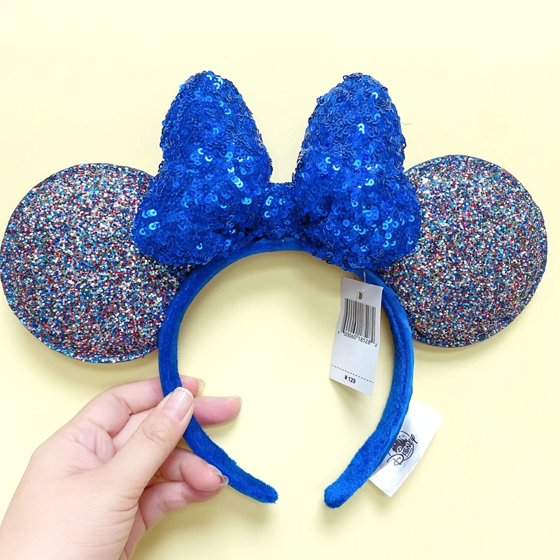 Disney Minnie Mouse Ears Headband Holiday Party Rose Bows Hairband EARS COSTUME Headband Cosplay Plush Adult/Kids Headband Gift