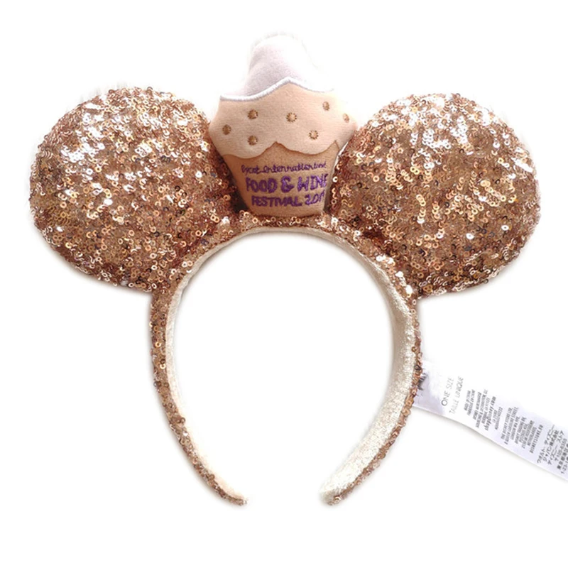 Disney Minnie Mouse Ears Headband Holiday Party Rose Bows Hairband EARS COSTUME Headband Cosplay Plush Adult/Kids Headband Gift