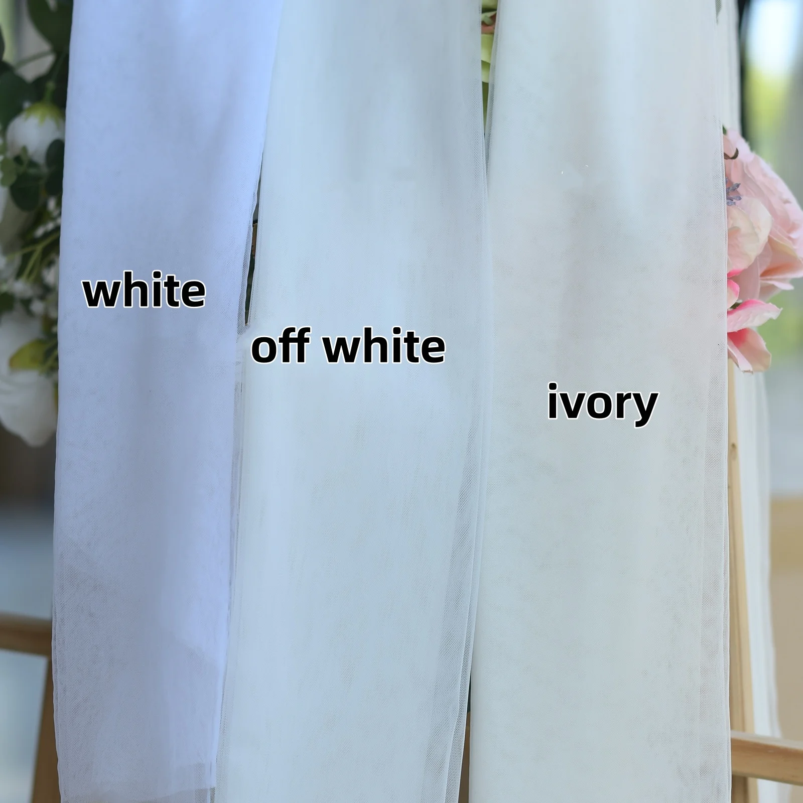 TOPQUEEN V21 Ribbon Edge Wedding Veil Bridal Veils Wedding Short 1 Tier Elegant Rochii Wedding Veil Long With Comb Soft Veu