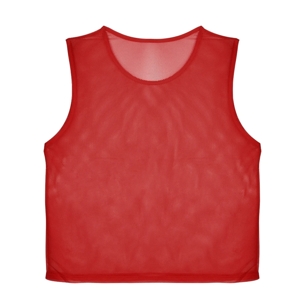 6/12 PCS Adults Children Soccer Training Vest Football Shirts Jerseys Scrimmage Practice Sports Vest Breathable Team Training