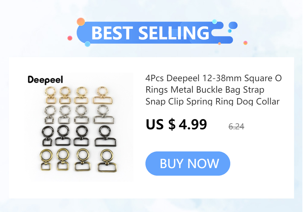 10Pcs Deepeel 10-38mm Metal O Ring Buckle Round Openable Spring Clasp Carabiner Snap Keychain Hooks DIY Clothes Bags Accessories