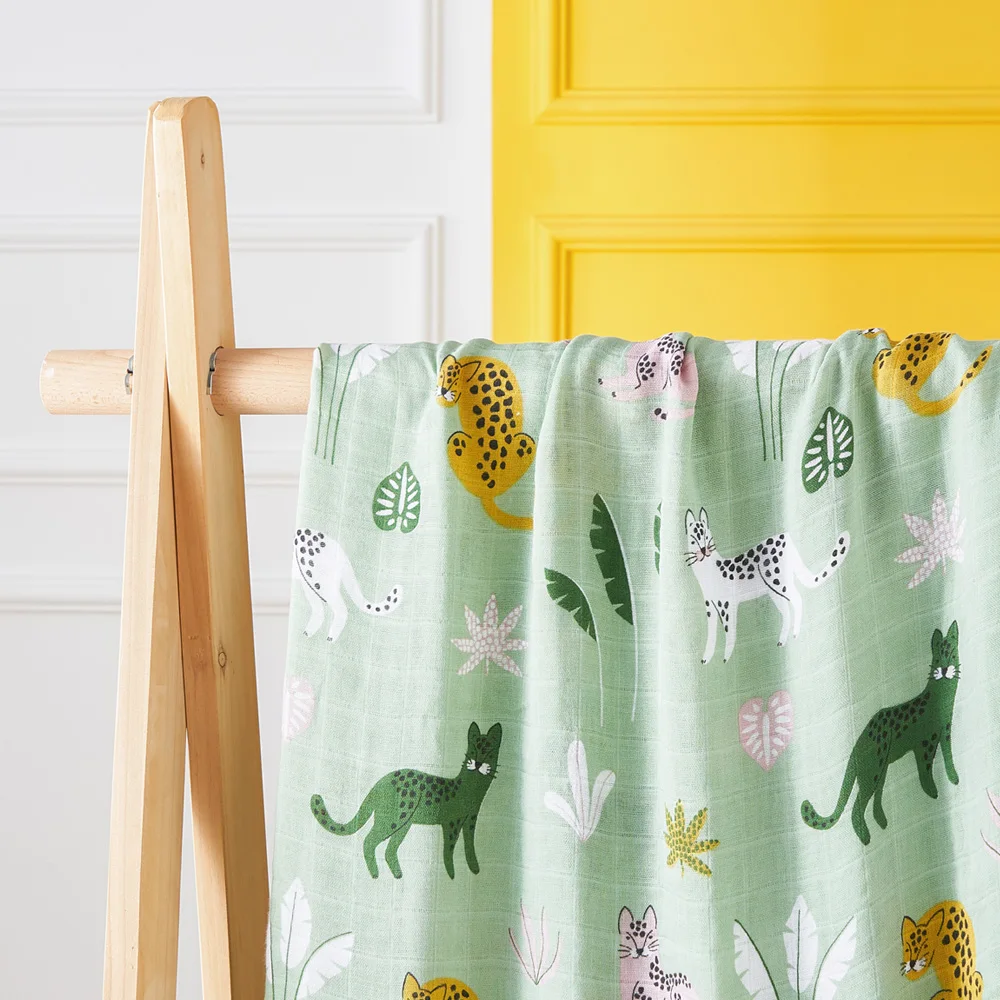 Kangobaby #My Soft Life# New Design Bamboo Cotton Muslin Swaddle Baby Blanket Nursing Cover Super Comfortable Newborn Wrap