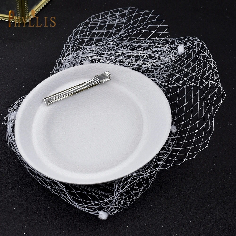 JM10 Fashion Ladies Fascinator Bridal Hats Birdcage Face Veils Bride Headwear Wedding Church Cocktail Party Headpiece