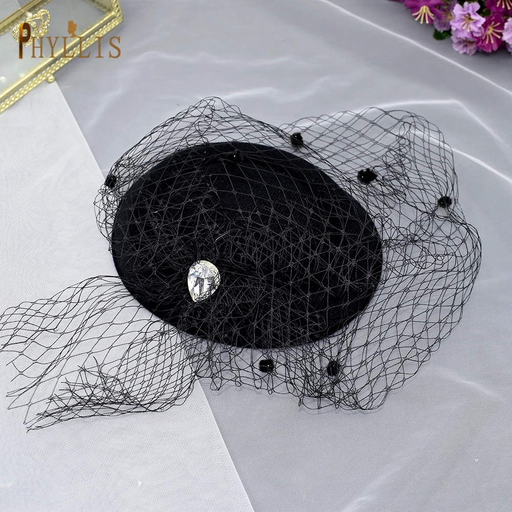 JM10 Fashion Ladies Fascinator Bridal Hats Birdcage Face Veils Bride Headwear Wedding Church Cocktail Party Headpiece