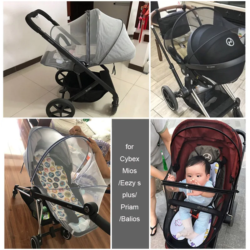 Buggy Mosquito Net For Cybex Mios Eezy Priam Balios Gazelle S Melio Coya Butterfly Insert Net Baby Stroller Crib Bed Accessories