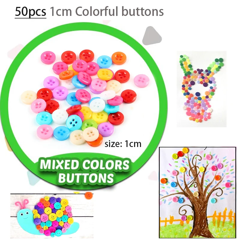 Colorful Pipe Cleaners Craft Kit Popsicle Plush Sticks Pompoms Stickers DIY Arts Supplies Children Kids Montessori Education Toy