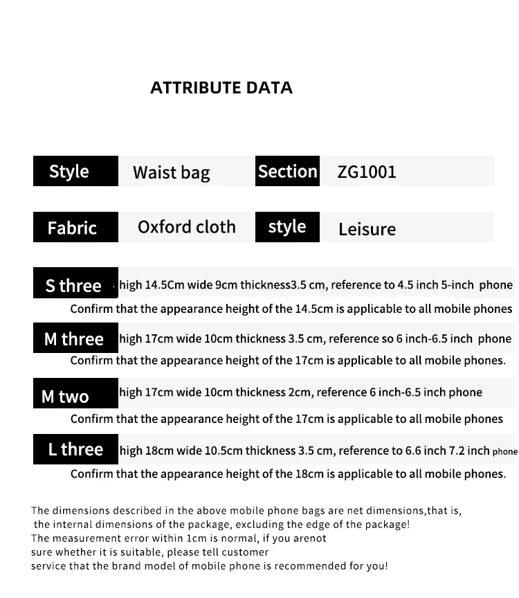 JANGEAR Gaterproof Oxford Cloth Mobile Phone Waist Bag Key Coin Wallet Men's Mobile Phone Bag Multi Function Retro Messenger Bag