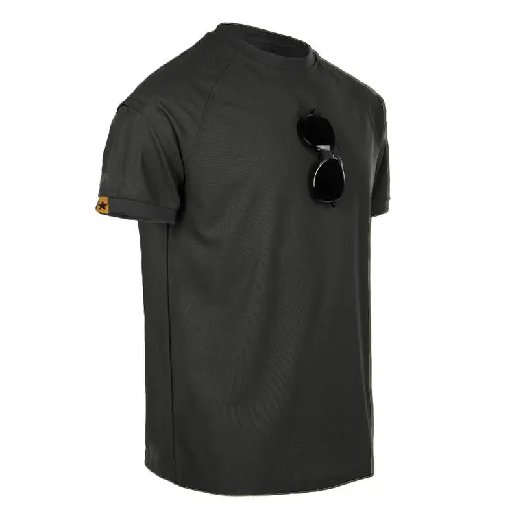 Summer Men T-shirts Tactical Casual Shirts Quick Dry Outdoor Hiking Sports Tops Tees O-Neck Short Sleeve Male Clothing S-4XL