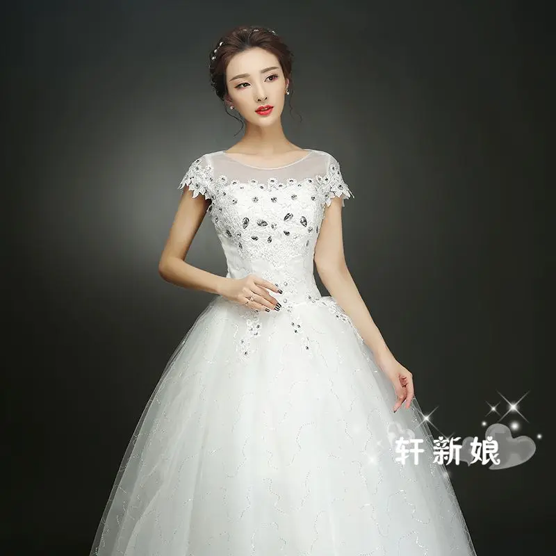 XXN-28#Wedding Dress Embroidered Lace on Net Ball Gown Cheap Items With Factory Direct De Custom Plus size New In 2024 Set auger