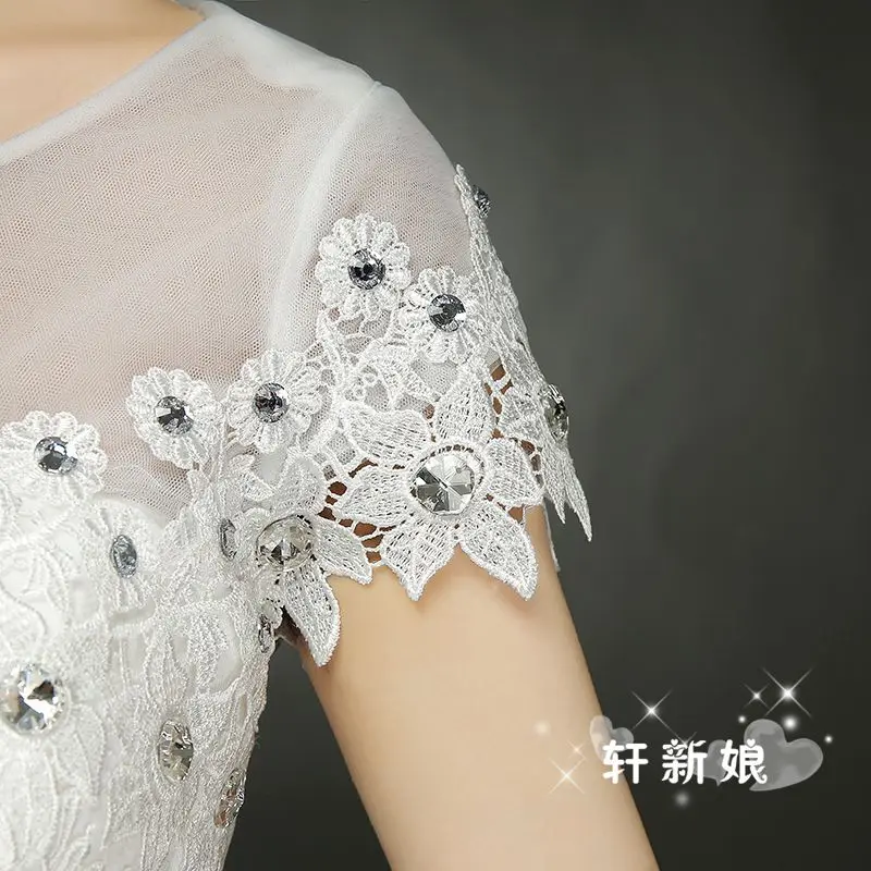 XXN-28#Wedding Dress Embroidered Lace on Net Ball Gown Cheap Items With Factory Direct De Custom Plus size New In 2024 Set auger