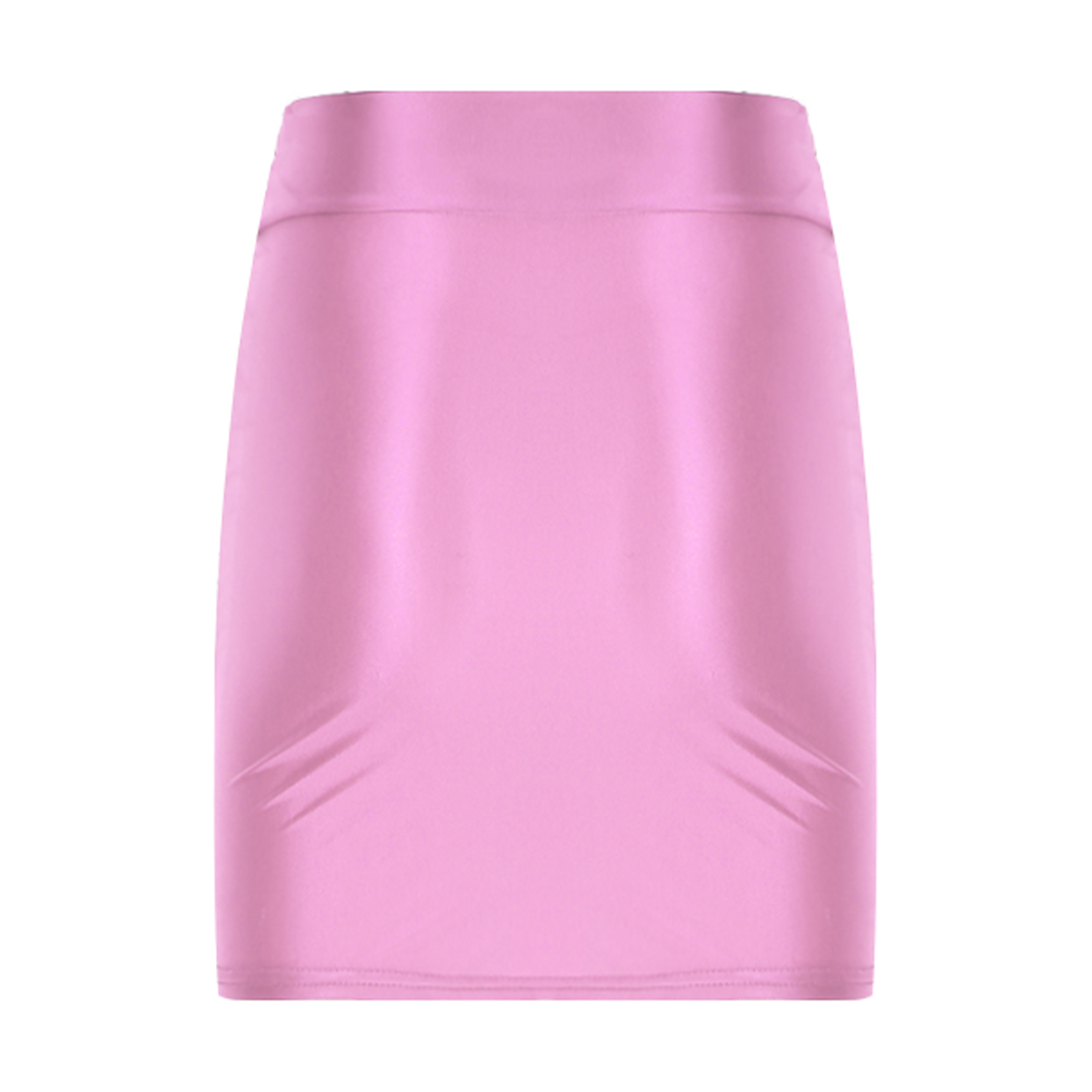 Womens Glossy Mini Skirts Solid Color Shiny Low Rise Elastic Waistband Pool Party Nightclub Ruffled Skirt Bikini Cover Ups