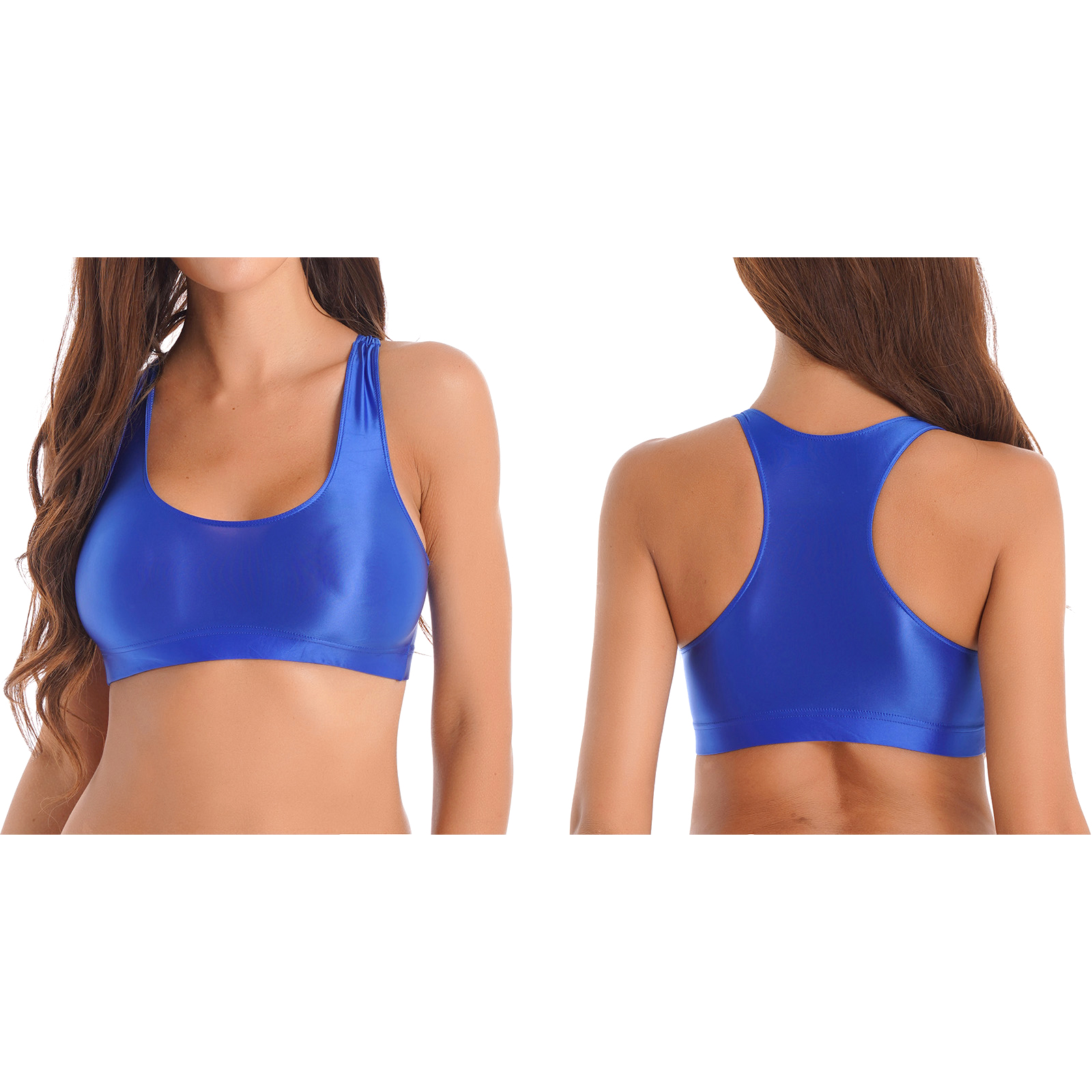 Womens Glossy Mini Skirts Solid Color Shiny Low Rise Elastic Waistband Pool Party Nightclub Ruffled Skirt Bikini Cover Ups