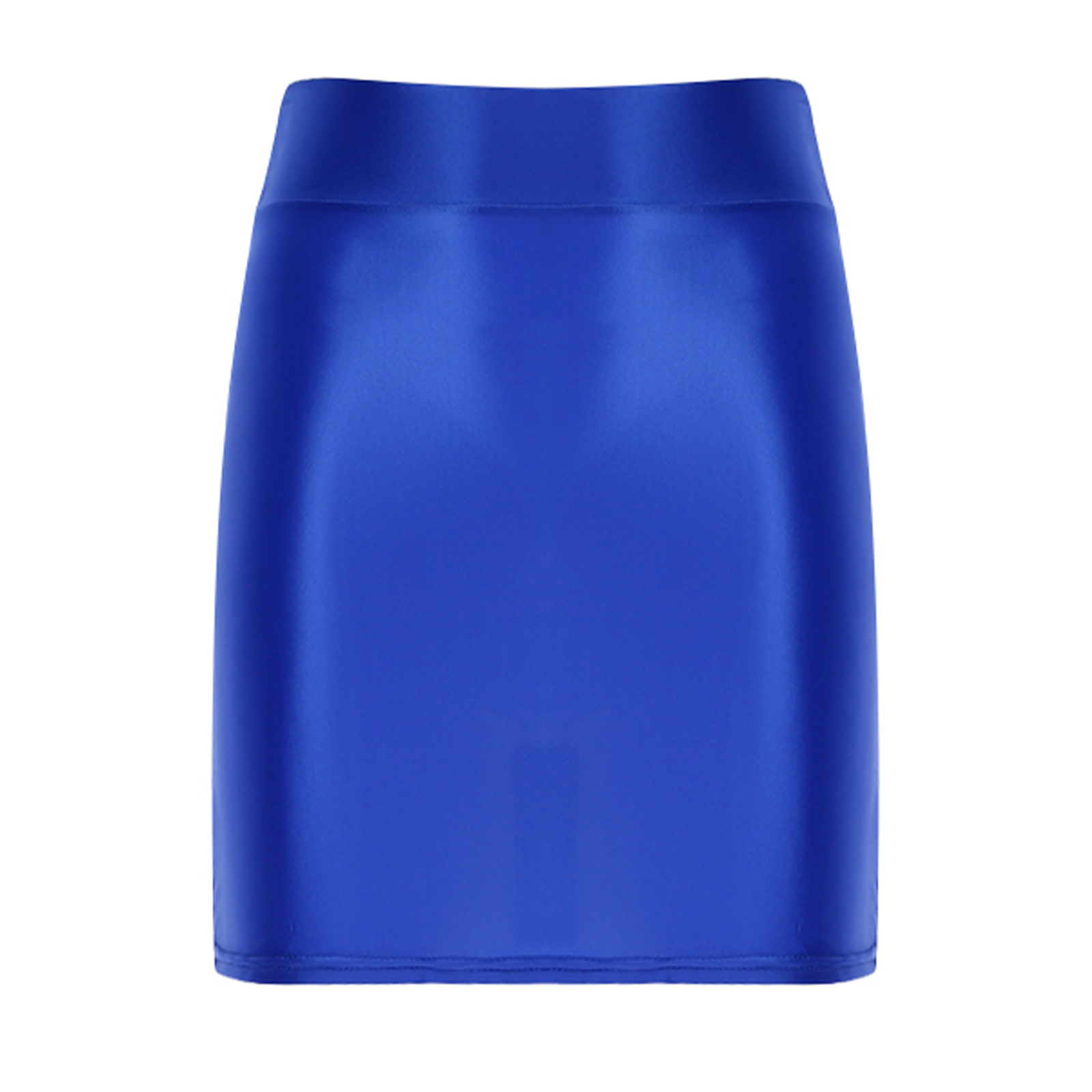 Womens Glossy Mini Skirts Solid Color Shiny Low Rise Elastic Waistband Pool Party Nightclub Ruffled Skirt Bikini Cover Ups