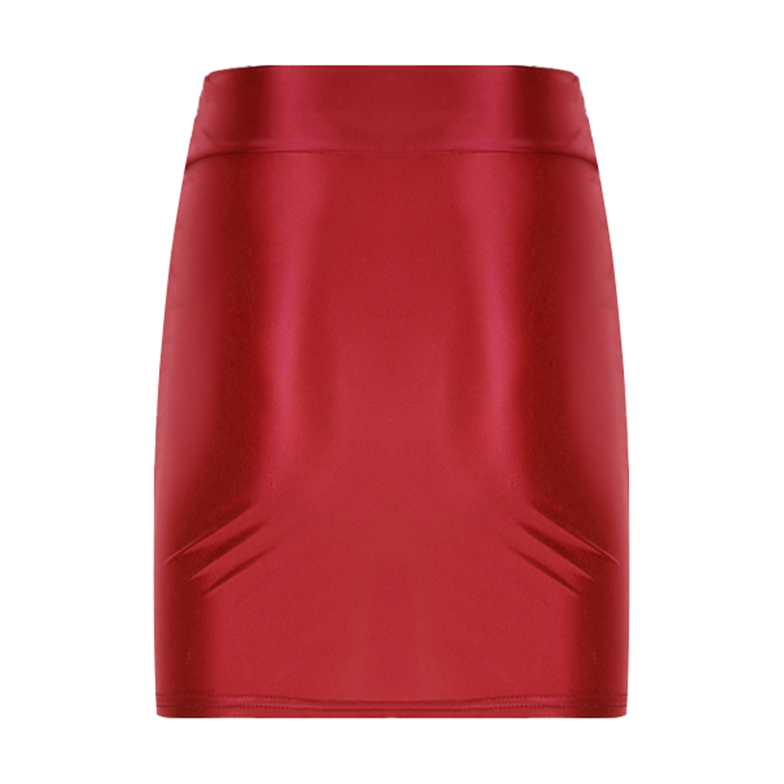 Womens Glossy Mini Skirts Solid Color Shiny Low Rise Elastic Waistband Pool Party Nightclub Ruffled Skirt Bikini Cover Ups