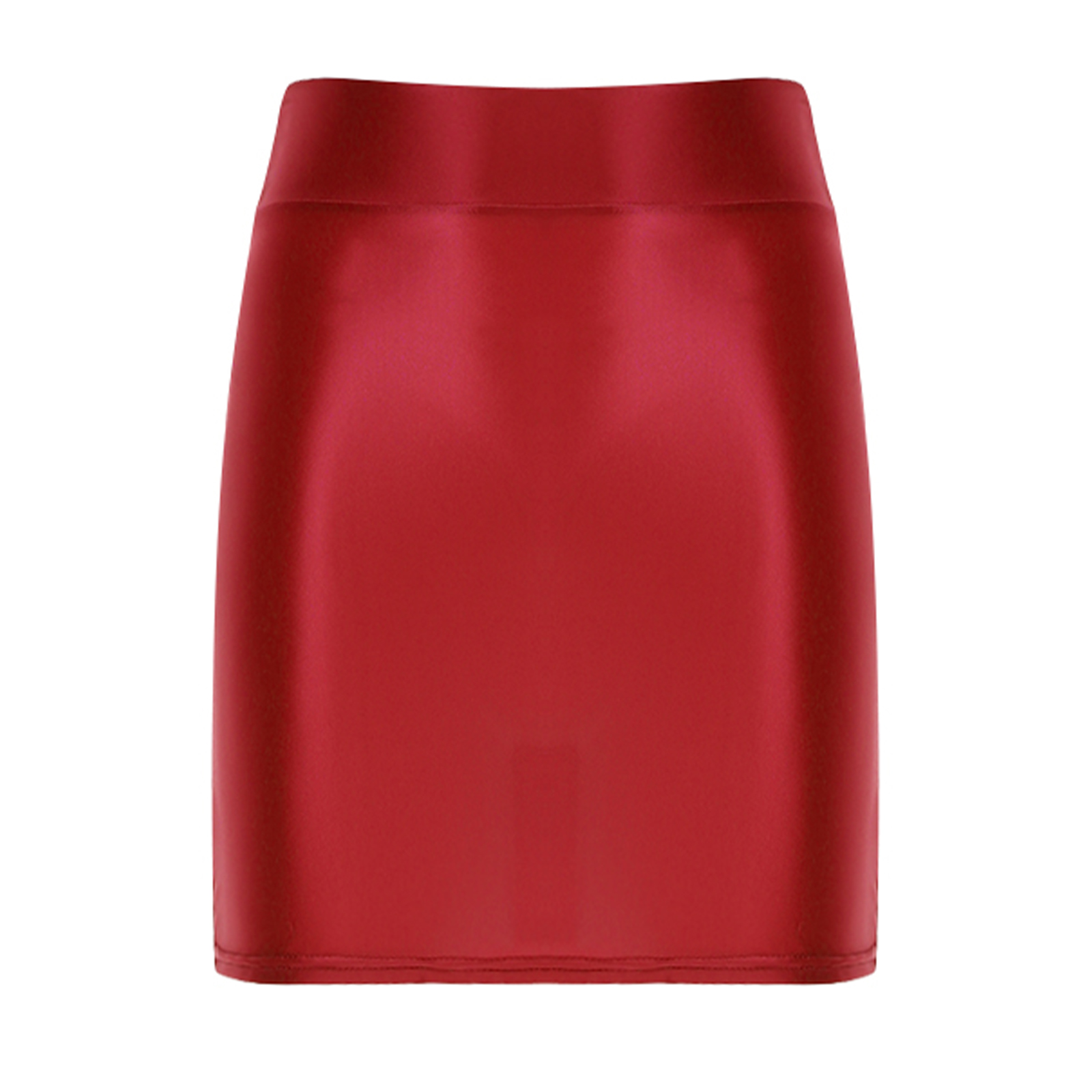 Womens Glossy Mini Skirts Solid Color Shiny Low Rise Elastic Waistband Pool Party Nightclub Ruffled Skirt Bikini Cover Ups