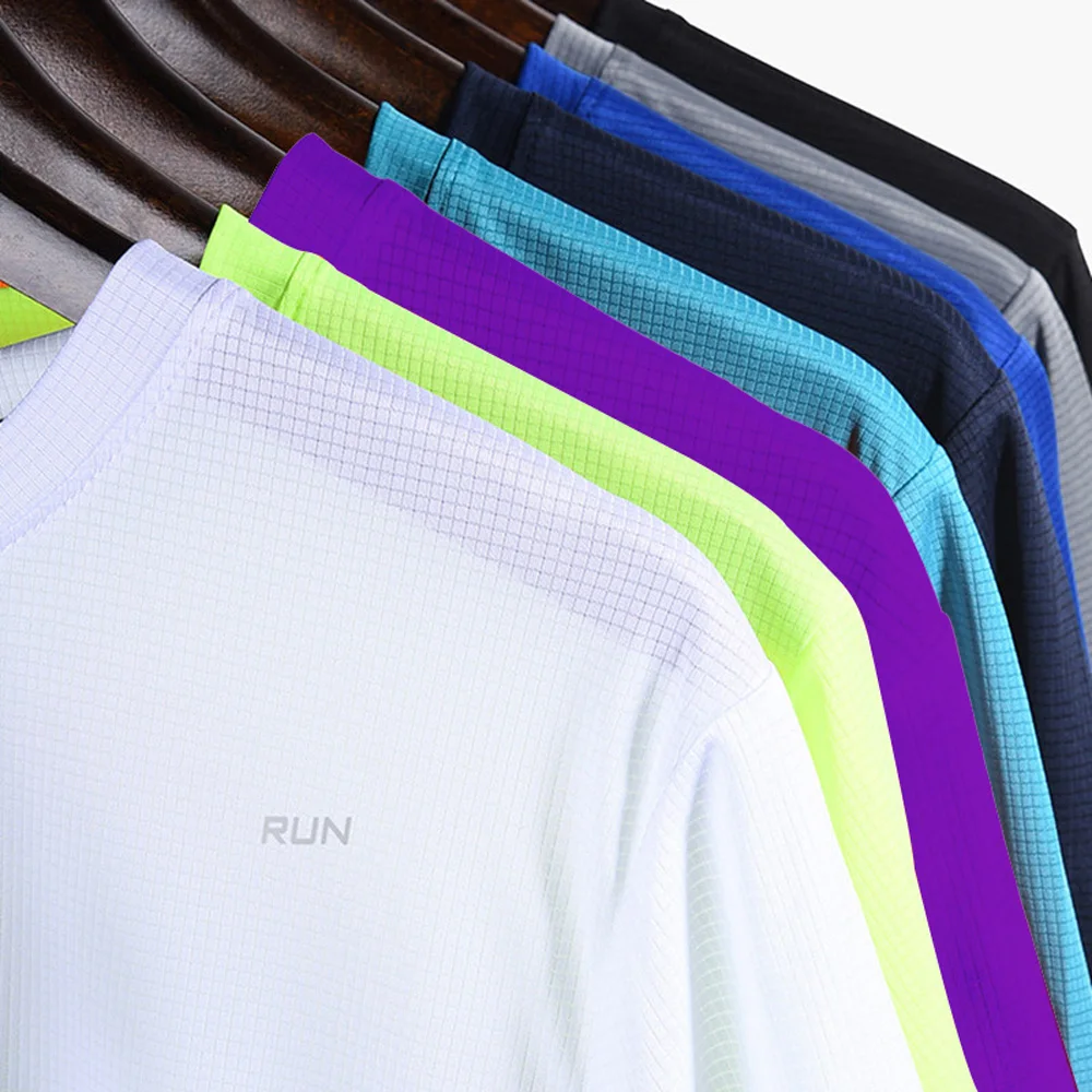 Quick Dry Clothes Men's Long Sleeve T-Shirt Breathable Sweat Absorption Fast Dry T Running Sports Top Outdoor Climbing Clothing