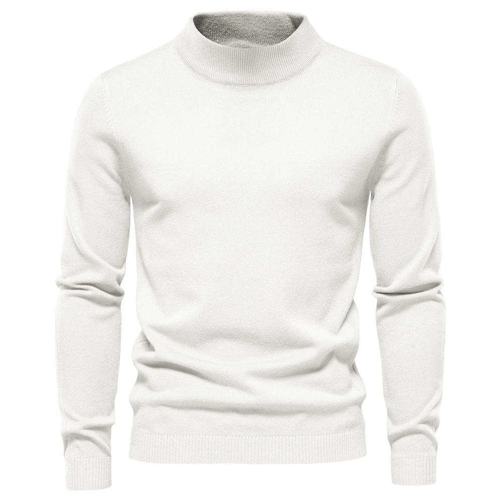 New Winter Turtleneck Thick Mens Sweaters Casual Turtle Neck Solid Color Quality Warm Slim Turtleneck Sweaters Pullover Men