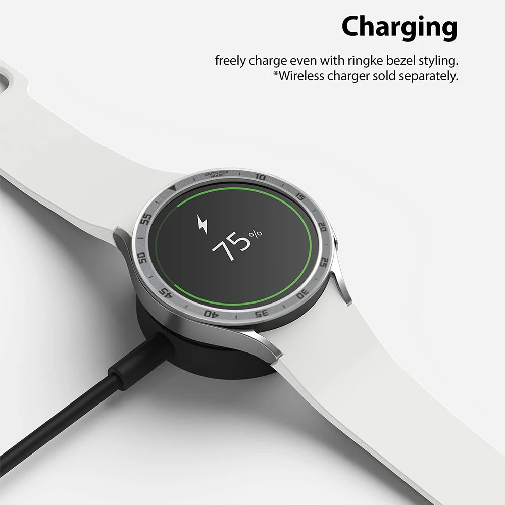 Bezel Ring For Samsung Galaxy Watch 7654 40/44mm Case Protection Metal Frame Protector Time/Speed Scale Cover Bumper Accessories