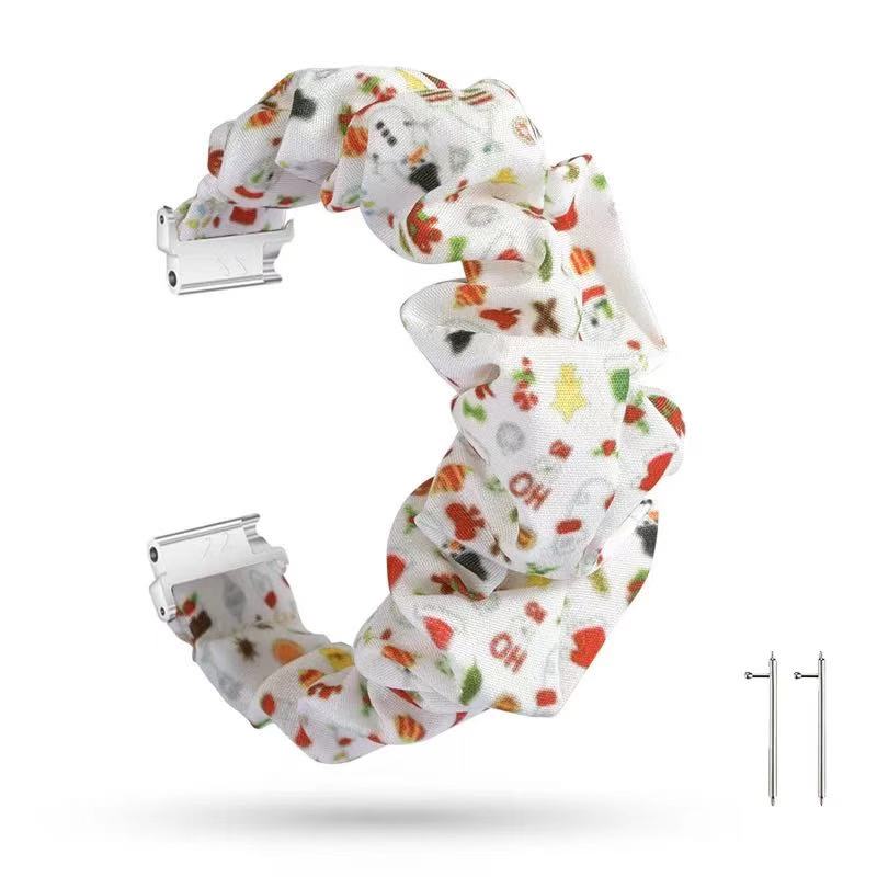 20mm 22mm Nylon Strap for Samsung Galaxy Watch 4/5/6/7 44 40mm Active 2 Scrunchies Elastic Bracelet for Huawei GT6/5/4 Pro 46mm