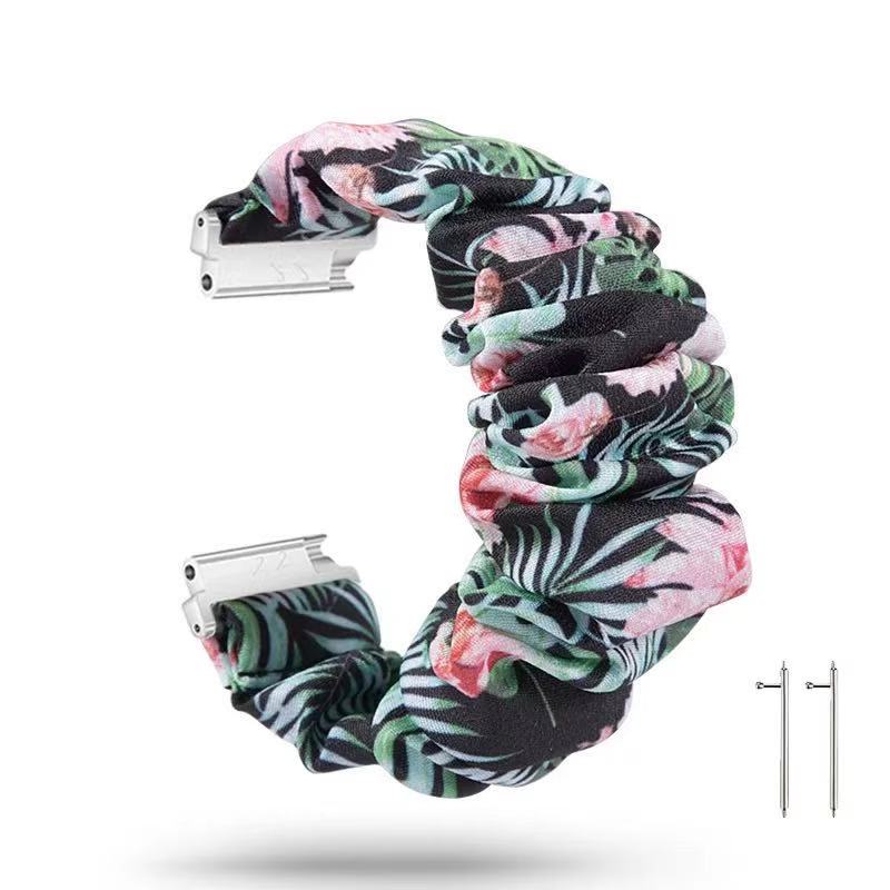 20mm 22mm Nylon Strap for Samsung Galaxy Watch 4/5/6/7 44 40mm Active 2 Scrunchies Elastic Bracelet for Huawei GT6/5/4 Pro 46mm