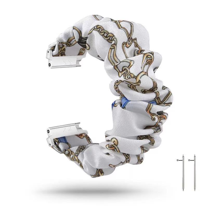 20mm 22mm Nylon Strap for Samsung Galaxy Watch 4/5/6/7 44 40mm Active 2 Scrunchies Elastic Bracelet for Huawei GT6/5/4 Pro 46mm