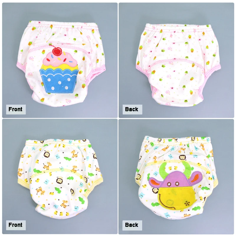 Mother Kids Baby Bare Cotton Cloth Diapers Unisex Reusable Infants Children Training Panties Washable Underwear Nappies Changing