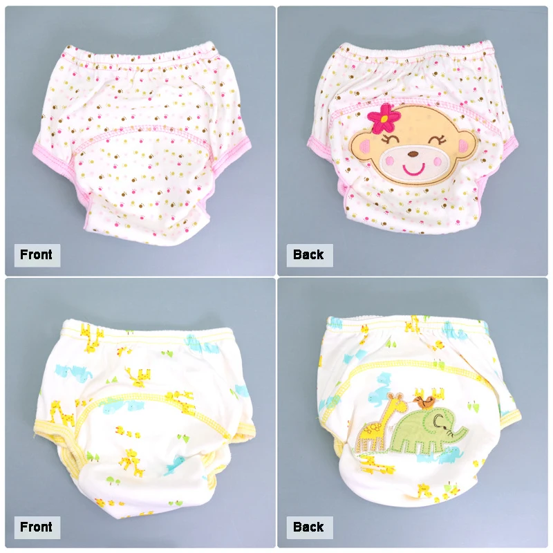 Mother Kids Baby Bare Cotton Cloth Diapers Unisex Reusable Infants Children Training Panties Washable Underwear Nappies Changing