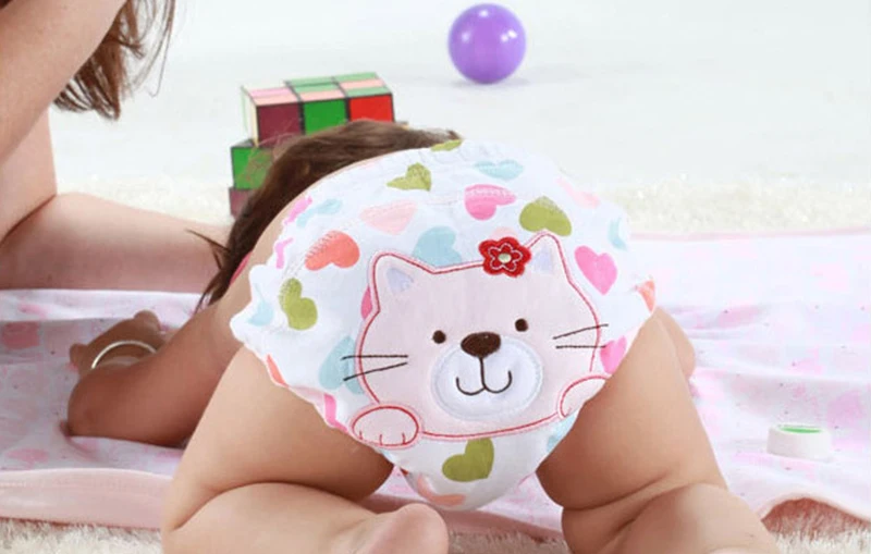 Mother Kids Baby Bare Cotton Cloth Diapers Unisex Reusable Infants Children Training Panties Washable Underwear Nappies Changing