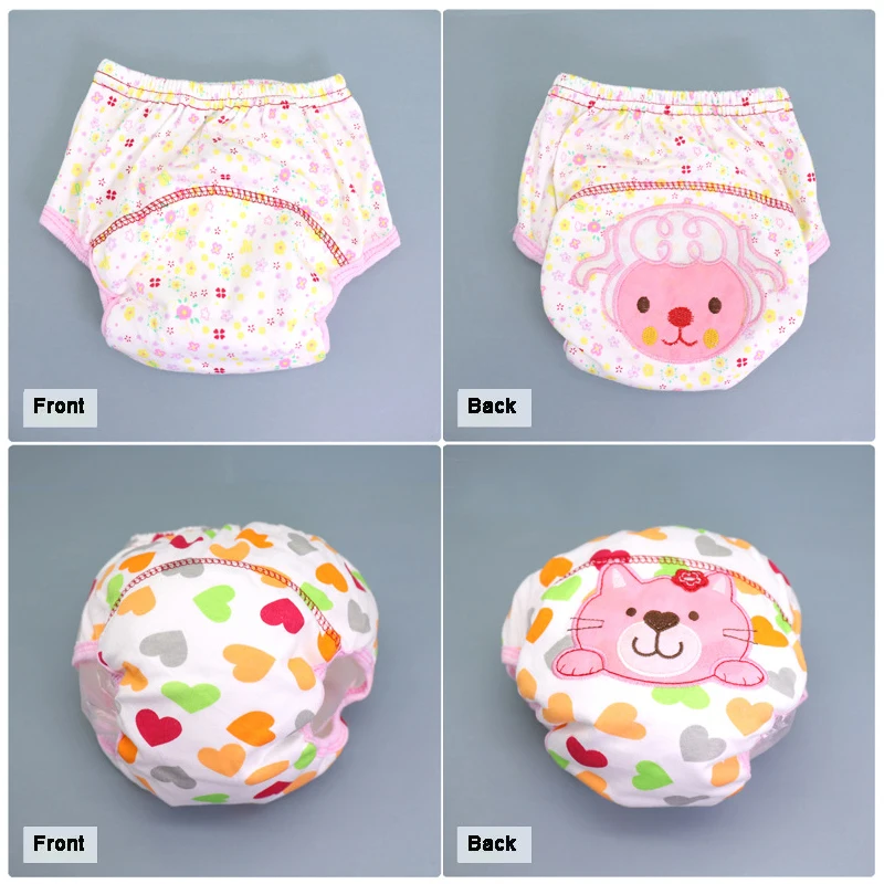 Mother Kids Baby Bare Cotton Cloth Diapers Unisex Reusable Infants Children Training Panties Washable Underwear Nappies Changing