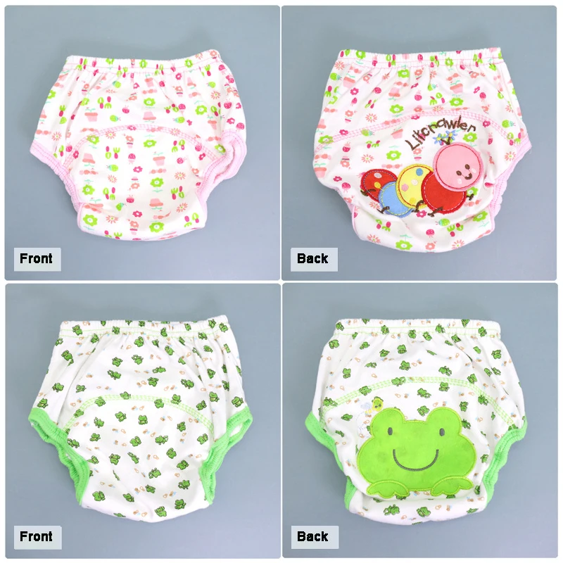 Mother Kids Baby Bare Cotton Cloth Diapers Unisex Reusable Infants Children Training Panties Washable Underwear Nappies Changing