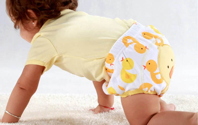 Mother Kids Baby Bare Cotton Cloth Diapers Unisex Reusable Infants Children Training Panties Washable Underwear Nappies Changing