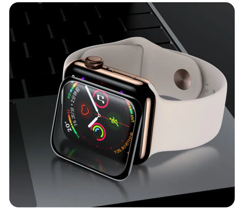 Soft Glass For Apple Watch Screen Protector 44mm 45mm 41mm 38mm 42 9D HD Full Film iWatch series 6 5 3 8 7 9 se 40mm Accessories