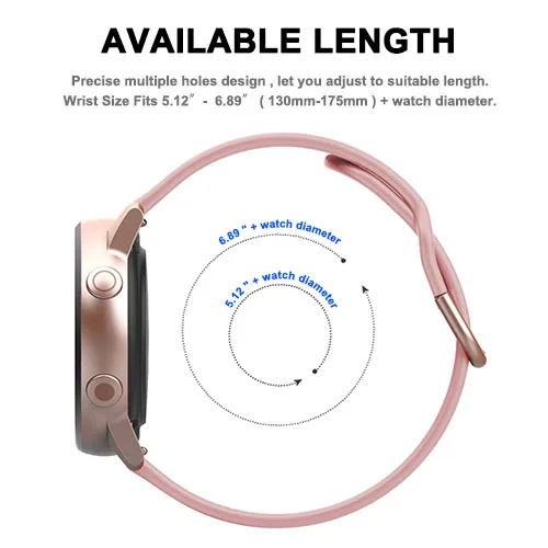 22mm 20mm Strap for Samsung Galaxy Watch 5/5 pro/4 44mm 40mm Active 2 Band Gear 3 Sport Bracelet Samsung Galaxy Watch4 46mm 42mm